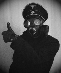 gas masked nazi Meme Template