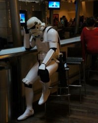 Sad Stormtrooper At The Bar Meme Template