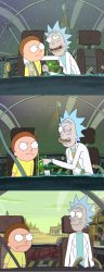 Bad Pun Rick & Morty Meme Template