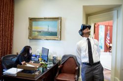 Virtual reality President Meme Template