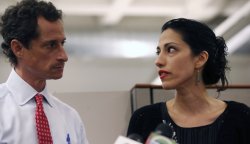 Anthony Weiner and Huma Abedin Meme Template