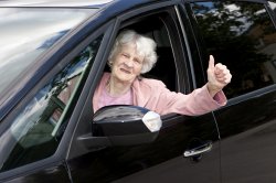 Elderly driver Meme Template