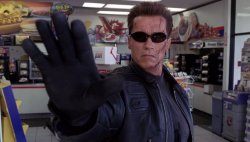 Terminator - Talk To The Hand Meme Template