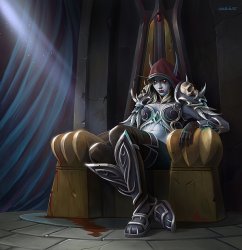 Sylvanas Throne Meme Template