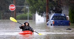 Kayak in Flooded Street Meme Template