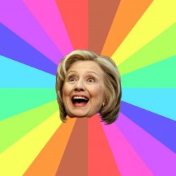 Hillary Rainbow Meme Meme Template