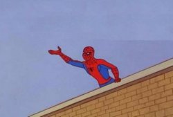 Spiderman Roof Reversed Meme Template