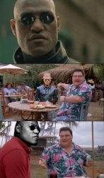 See Nobody Cares - Matrix Morpheus Meme Template