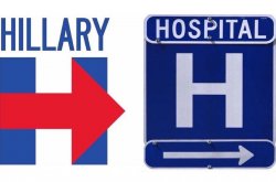 CFG Hillary Hospital Logo Meme Template