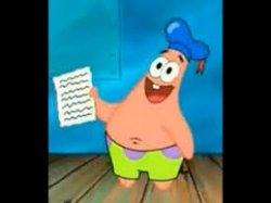 Patrick does poetry Meme Template