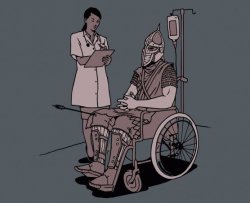 Arrow to the knee Meme Template