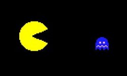 Pacman and ghost Meme Template