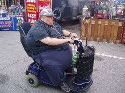 fat guy in scooter Meme Template