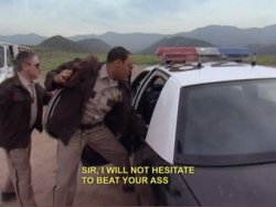 Reno 911 shoe violence Meme Template