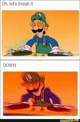 luigi dj Meme Template