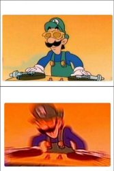 Luigi DJ Meme Template