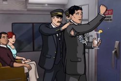 Archer Fly the train Meme Template