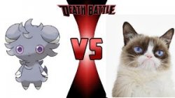 DEATH BATTLE ESPURR VS MOODY CAT Meme Template