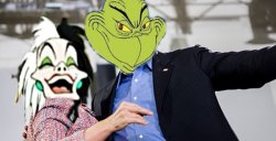 Cruella Clinton and Tim the Grinch Meme Template