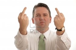 Flip off Meme Template