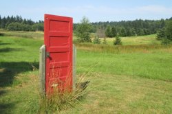 Shut Door In Field Meme Template