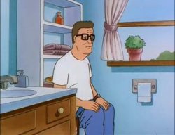 king of the hill bathroom toilet Meme Template