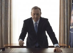 Frank Underwood at desk Meme Template