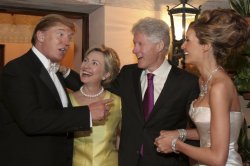 Clintons at Donald Trump Melania Wedding  Meme Template