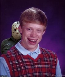 Jason and Bad Luck Brian Meme Template