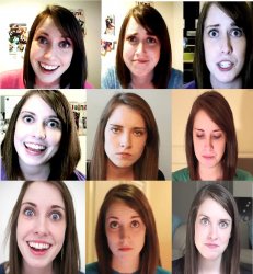 Overly Attached Girlfriend Emotions Chart Meme Template