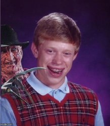 Freddy And Bad Luck Brian Meme Template