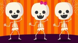 Happy Dancing Bones Meeting Meme Template