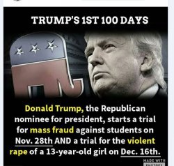 Trump 1st 100 days Meme Template