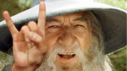 Rock Gandalf Meme Template