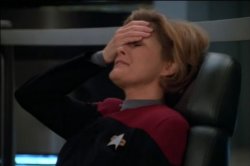 Captain Janeway Facepalm Meme Template