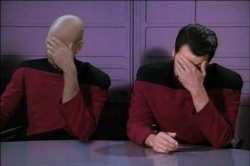 Picard And Riker Double Facepalm Meme Template