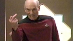 Picard Giving The Finger Meme Template