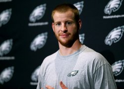 Carson Wentz stunned Meme Template