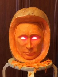 Halloween Putin Pumpkin  Meme Template
