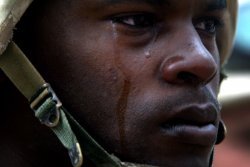 soldier crying Meme Template