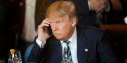 Trump at the phone 1 Meme Template