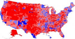 US ELECTORAL MAP - COUNTIES Meme Template