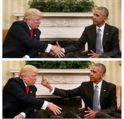 Fuck trump Obama says Meme Template