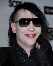 Marilyn Manson Giggle Meme Template