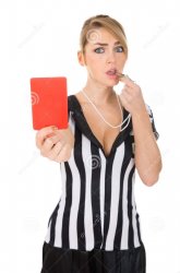 red card woman Meme Template