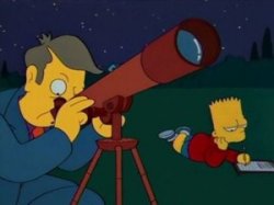 simpsons mirando estrellas Meme Template