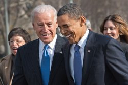 Laughing Biden and Obama Meme Template