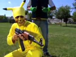 AK47 picachu Meme Template