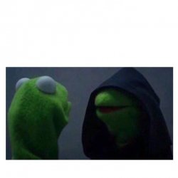 Inner Kermit Meme Template