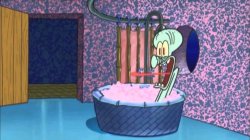 Who Dropped By Squidward's House Meme Template